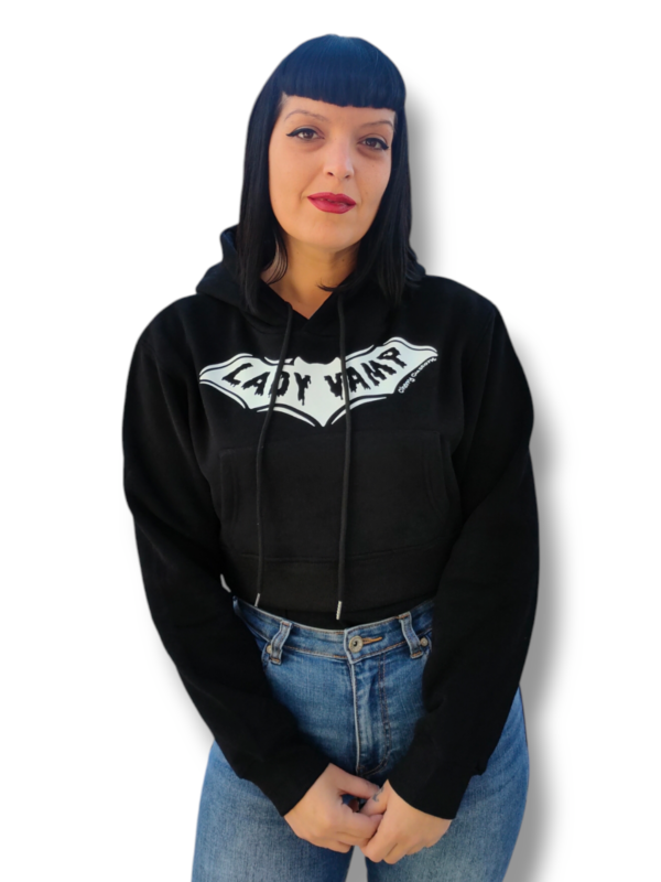 Sudadera corp lady vamp negro blanco - Imagen 3