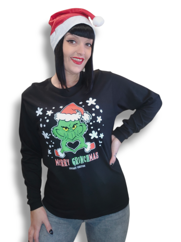 Camiseta Merry Grinchmas manga larga