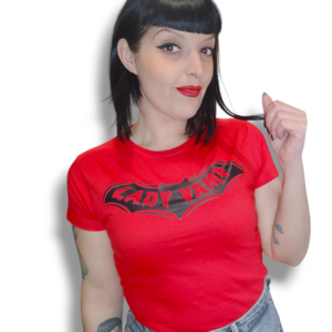 Camiseta lady vamp rojo negro