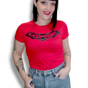 Camiseta lady vamp rojo negro