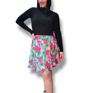 Falda floral print