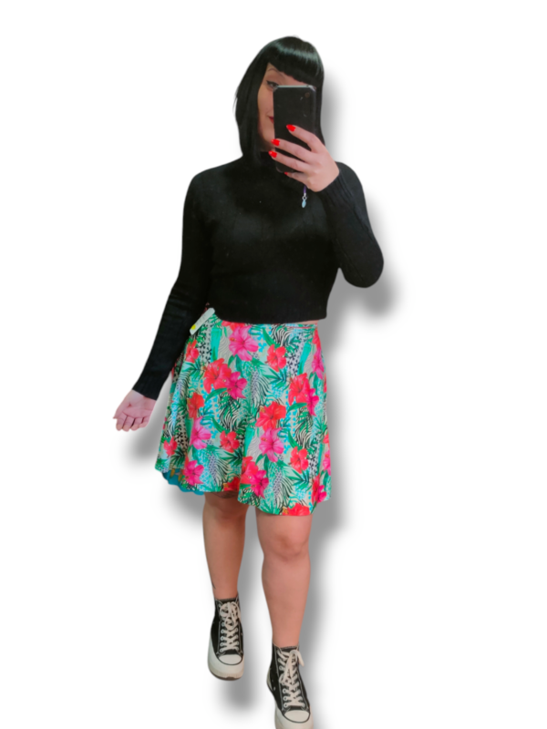 Falda floral print - Imagen 8