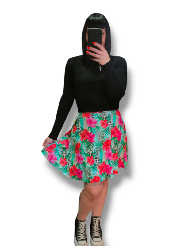 Falda floral print - Imagen 7