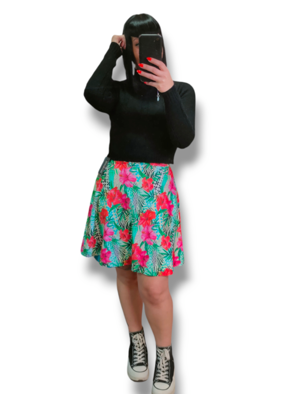 Falda floral print - Imagen 4